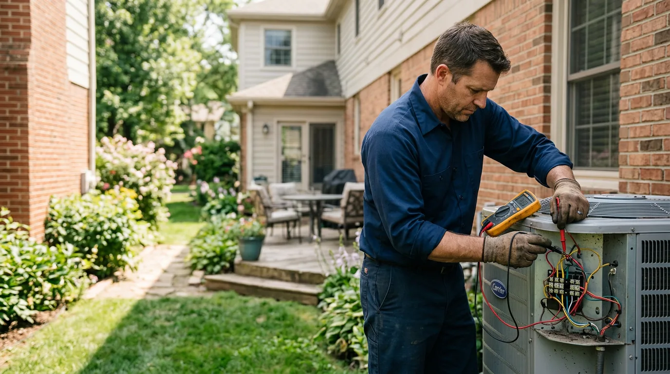 HVAC technician working near Leeds, AL